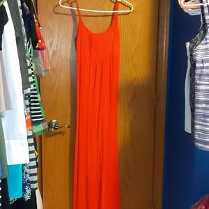 Calvin Klein red maxi dress